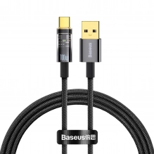 Baseus Explorer Series Kabel USB-Kabel - USB Typ C 100W 1 m schwarz (CATS000201)