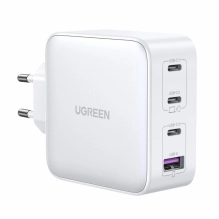 UGREEN Nexode 100W Ladegerät GaN USB-C Netzteil 4 Port GaN Charger PD, weiss