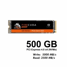 Seagate FireCuda 520 SSD 500GB PCI Express 4.0 x4 NVMe (ZP500GM3A002)