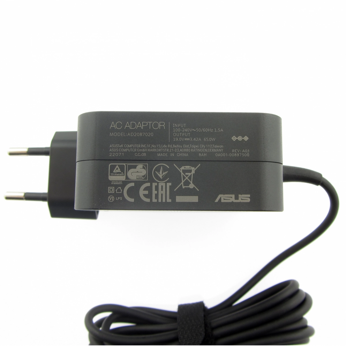 Asus Adapter 65W 19V 2P(4PHI) EU Type, 0A001-00441200 (19V 2P(4PHI) EU Type)