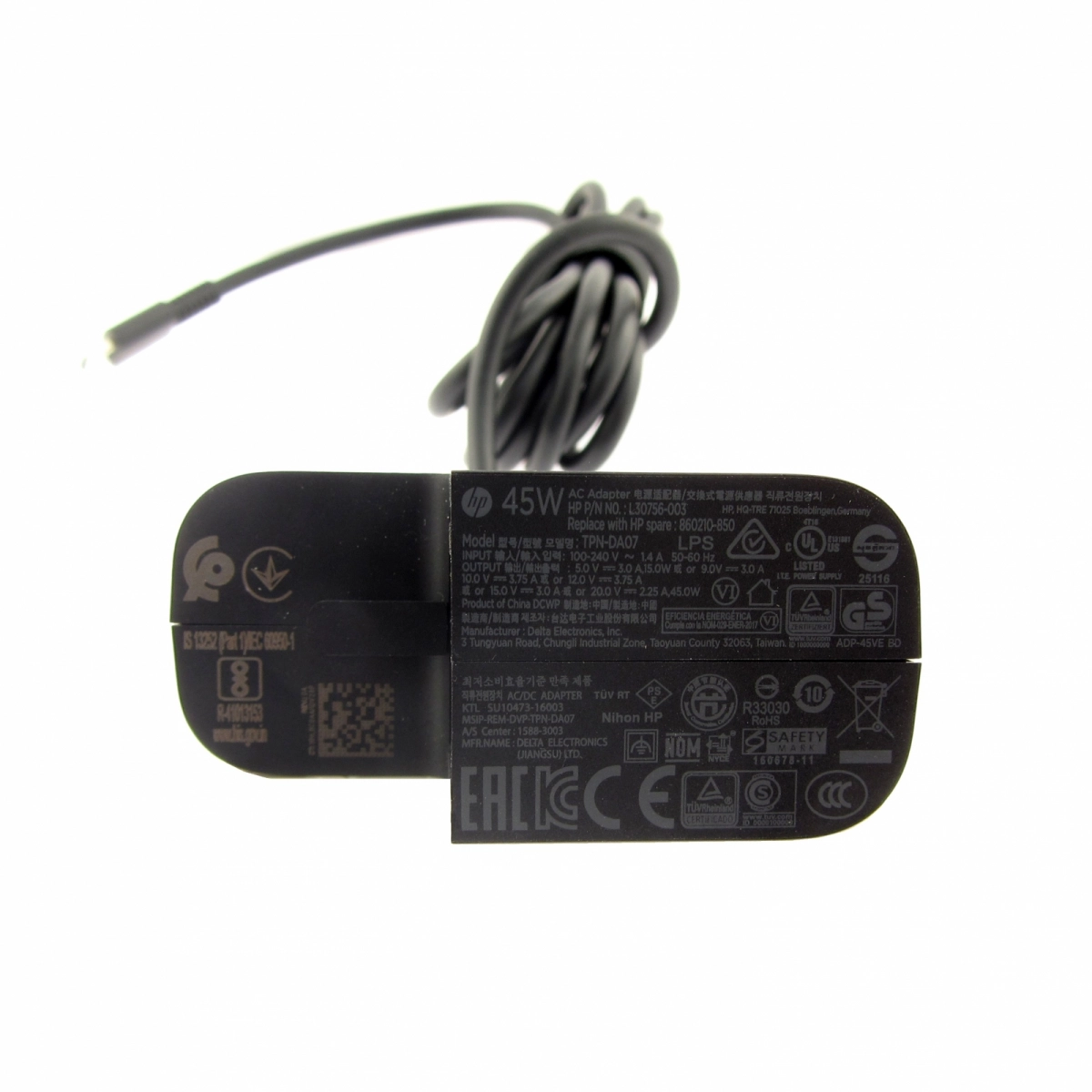 HP 45W USB-C Power Adapter