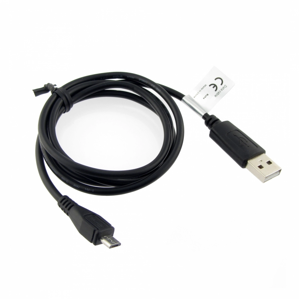 MTXtec Micro USB Ladekabel / Datenkabel. 1.0m - schwarz
