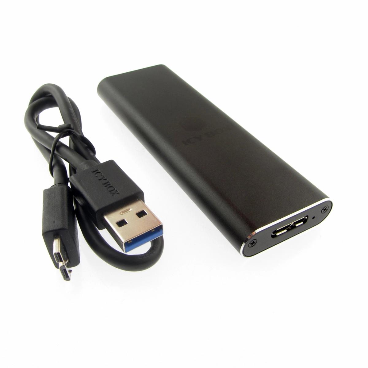 ICY BOX IB-183M2 Externes USB 3.0 Gehäuse für M.2 SSD schwarz