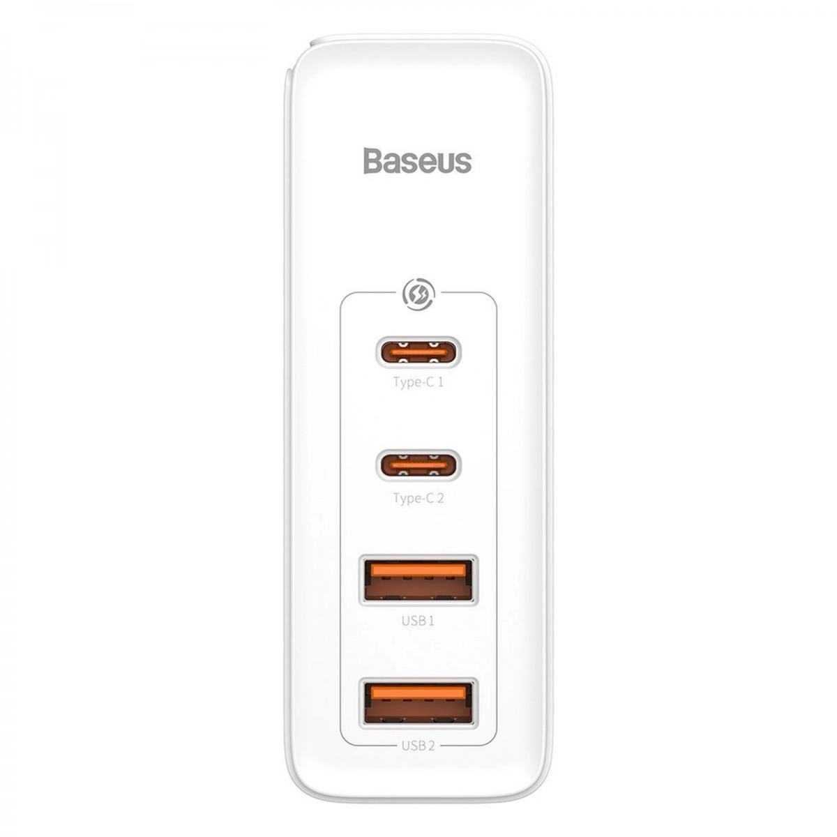 Baseus Schnellladegerät GaN2 Pro 100 W, PD Netzteil USB C mit GaN II Tech 4-Ports 2USB-C + 2USB-A weiss
