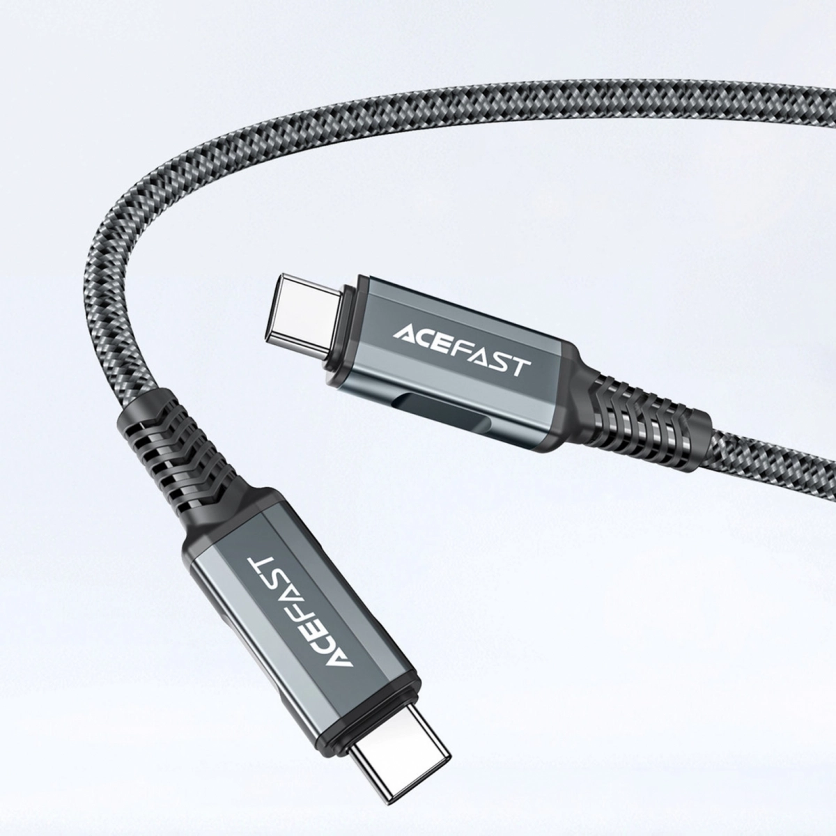 ACEFAST GaN 65W USB C Ladegerät mit 4K HD Ausgang USB-C Netzteil 2-Port PD Schnellladegerät mit 100W Type C Kabel