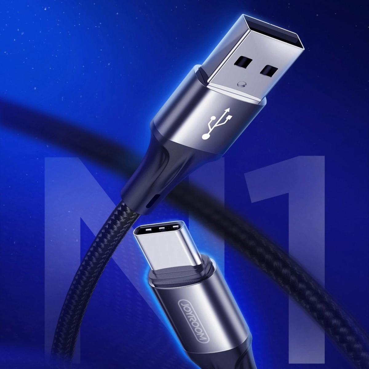 Joyroom USB-Kabel - USB Typ C 3A 1 m schwarz (S-1030N1)
