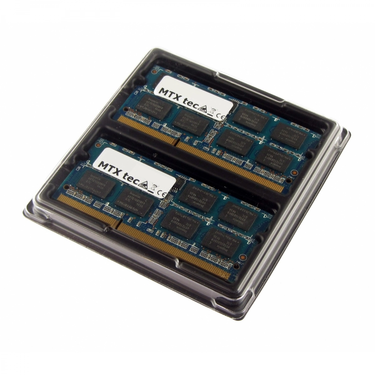 MTXtec 2GB Kit 2x 1GB DDR2 667MHz SODIMM DDR2 PC2-5300, 200 Pin RAM Laptop-Speicher