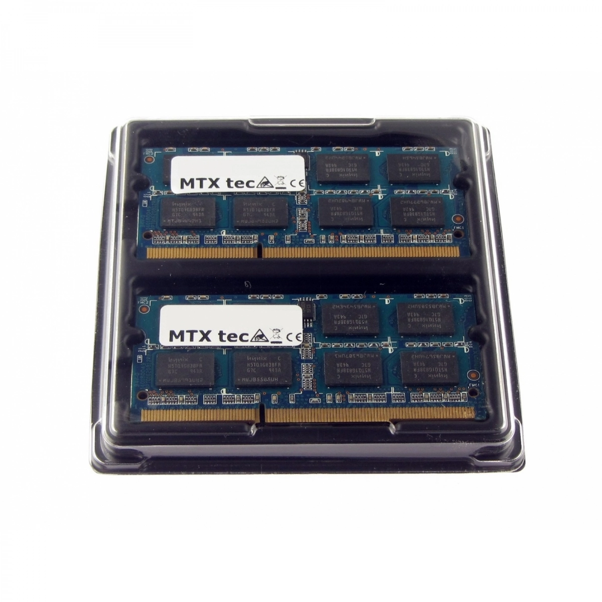 MTXtec 8GB Kit 2x 4GB DDR3 1333MHz SODIMM DDR3 PC3-10600, 204 Pin RAM Laptop-Speicher