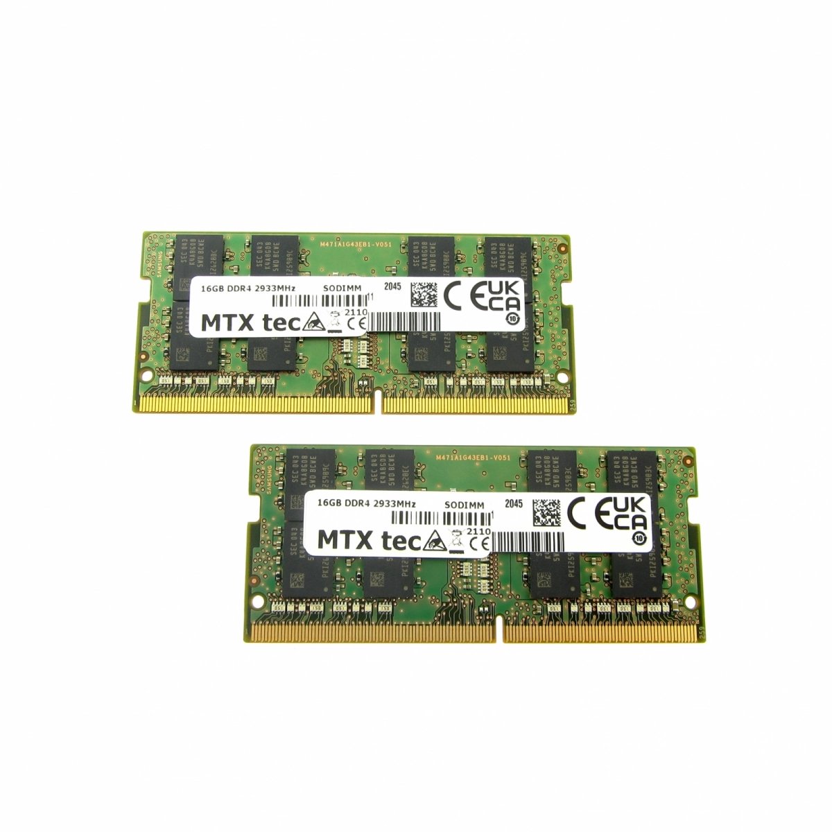MTXtec 32GB Kit 2x 16GB RAM Arbeitsspeicher SODIMM DDR4 PC4-23400 2993MHz 260pin