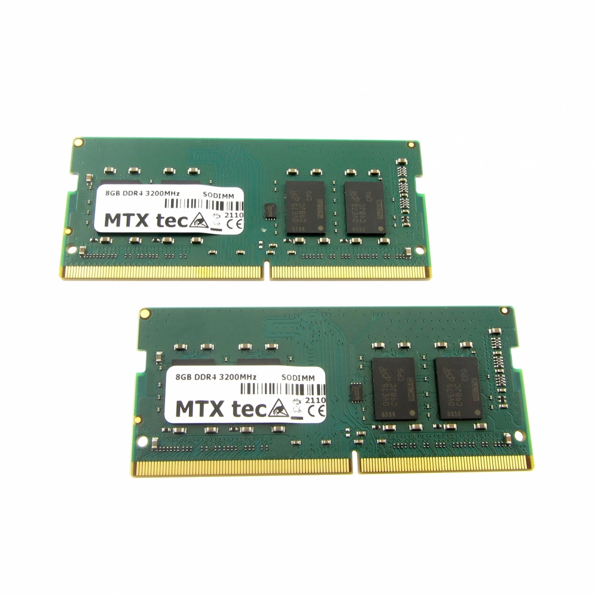 MTXtec 16GB Kit 2x 8GB RAM Arbeitsspeicher SODIMM DDR4 PC4-25600 3200MHz 260pin