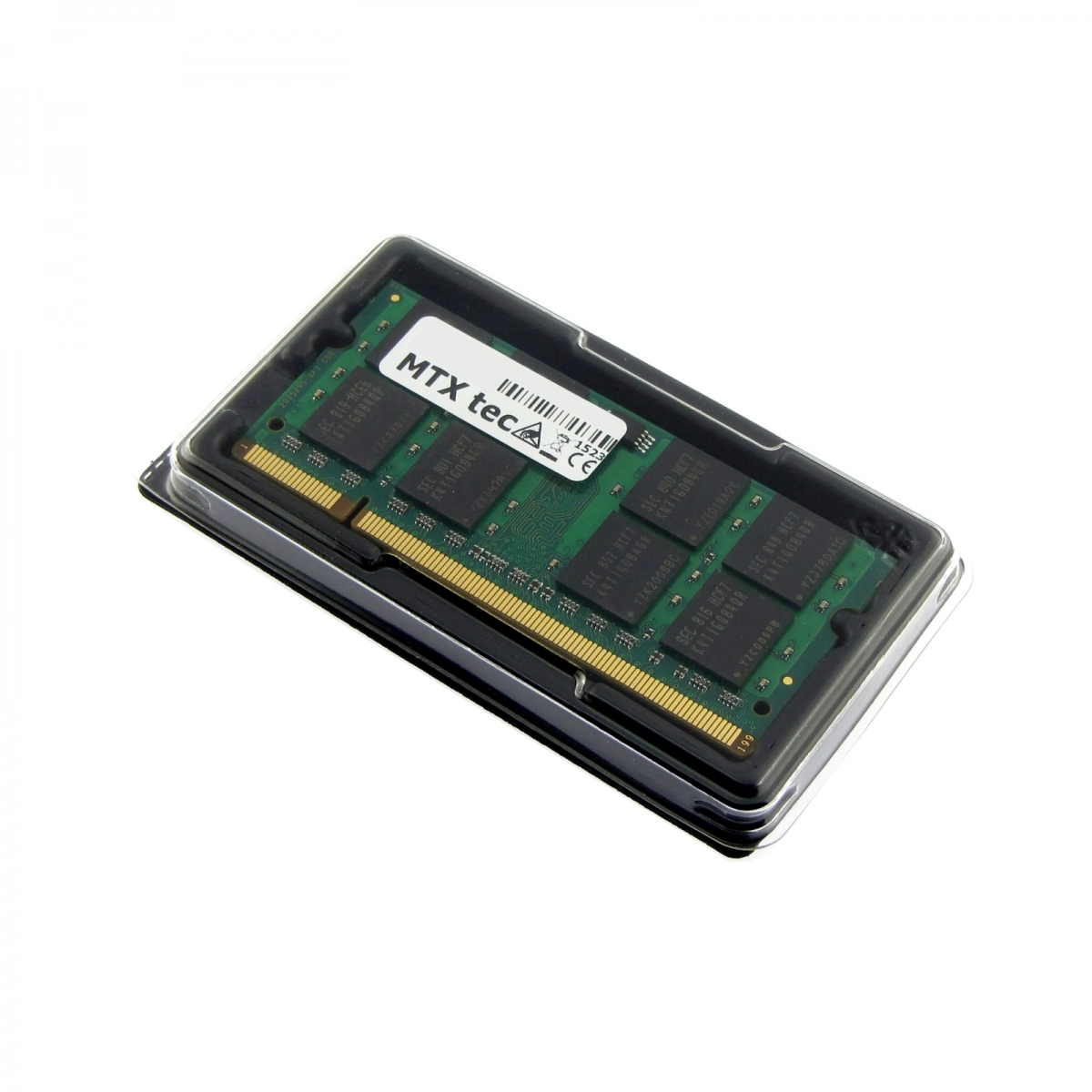 MTXtec 512MB Notebook Arbeitsspeicher SODIMM DDR2 PC2-4200, 533MHz, 200 Pin RAM Laptop-Speicher