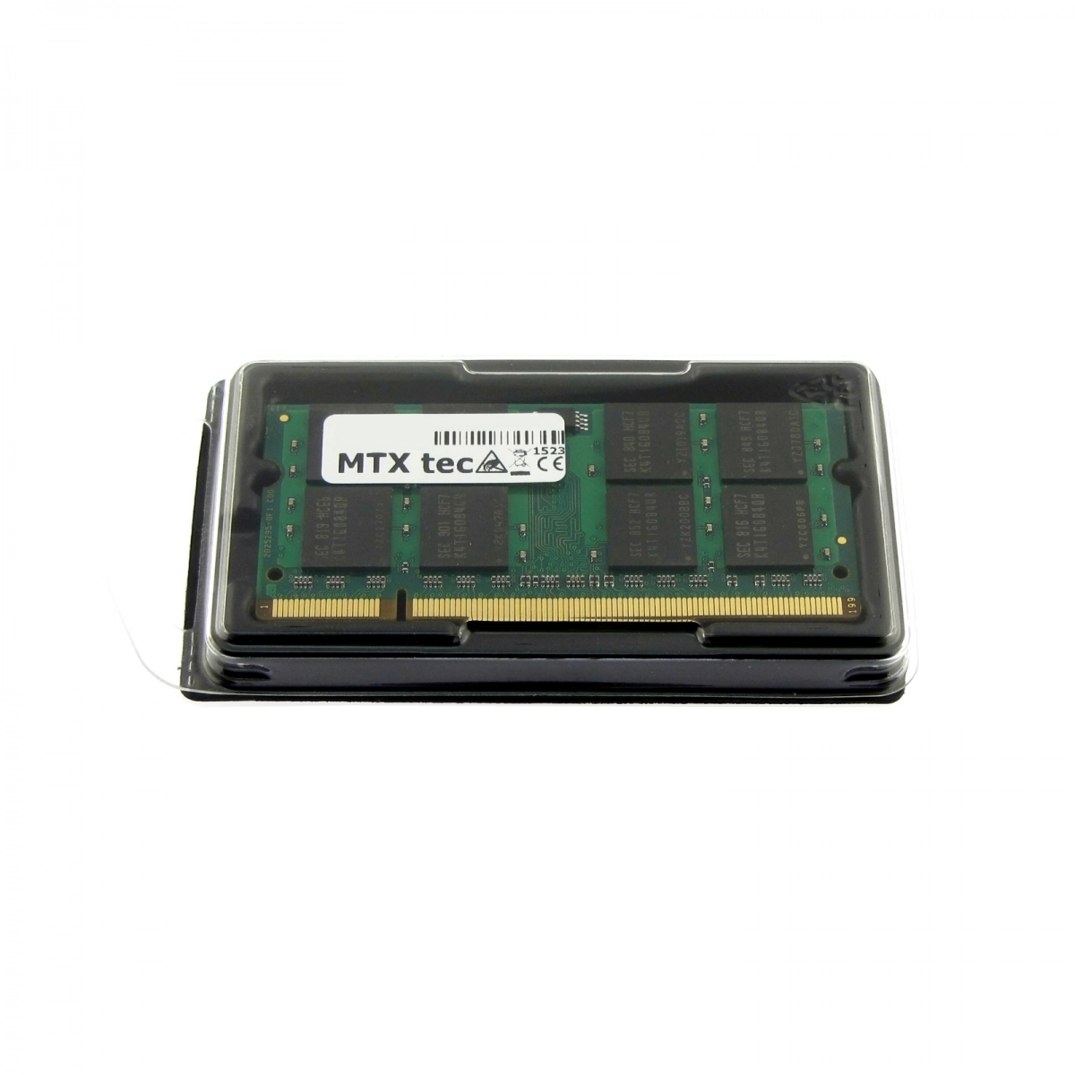MTXtec 2GB, 2048MB Notebook RAM-Speicher SODIMM DDR2 PC2-5300, 667MHz 200 pin