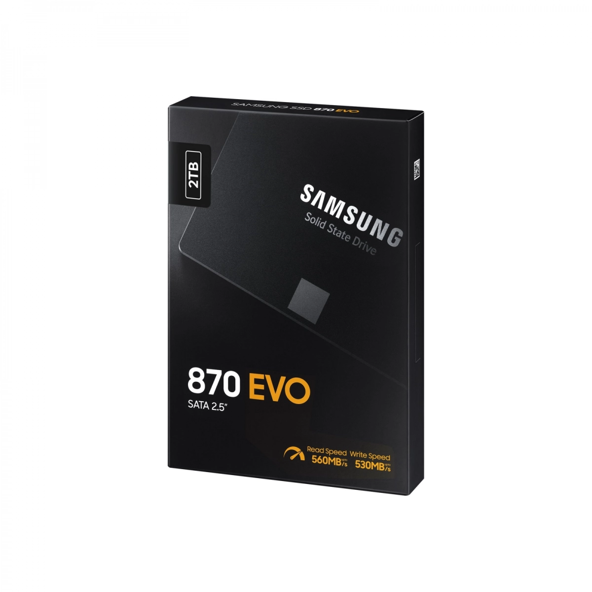 Samsung 870 EVO 2 TB, SSD SATA 6 GB/s, 2.5 Zoll (MZ-77E2T0B/EU)
