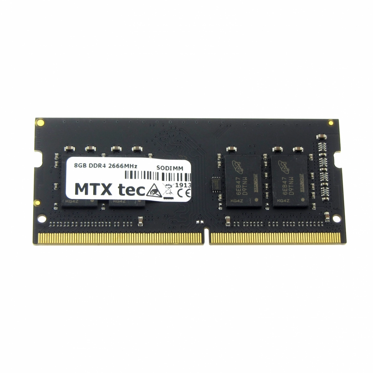 MTXtec 8GB Notebook RAM-Speicher SODIMM DDR4 PC4-21300, 2666MHz 260 pin CL19