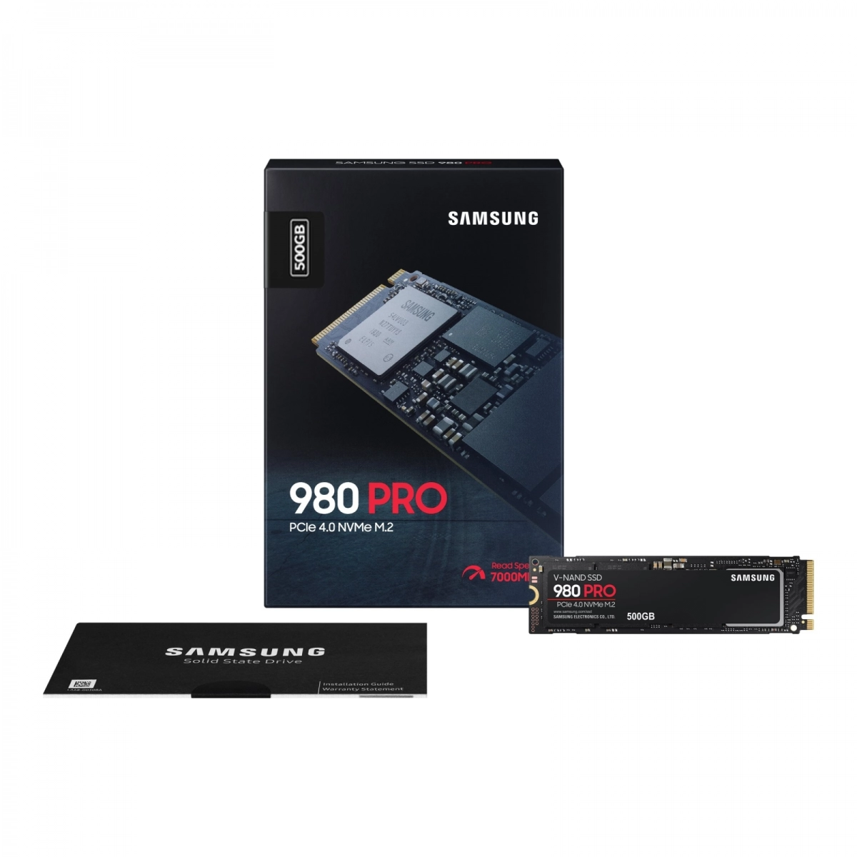 Samsung 980 Pro SSD 500GB PCIe 4.0 x4 NVMe M.2 (MZ-V8P500BW)