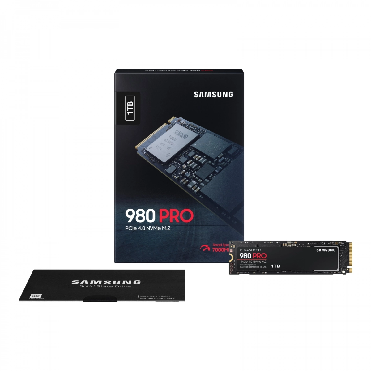 Samsung 980 Pro SSD 1TB PCIe 4.0 x4 NVMe M.2 (MZ-V8P1T0BW)