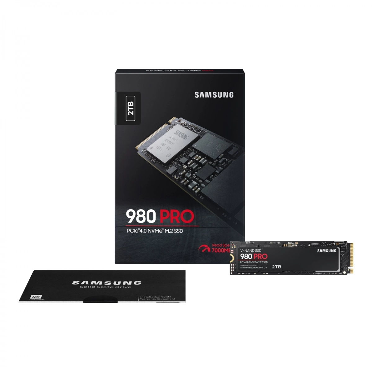 Samsung 980 Pro SSD 2TB PCIe 4.0 x4 NVMe M.2 (MZ-V8P2T0BW)