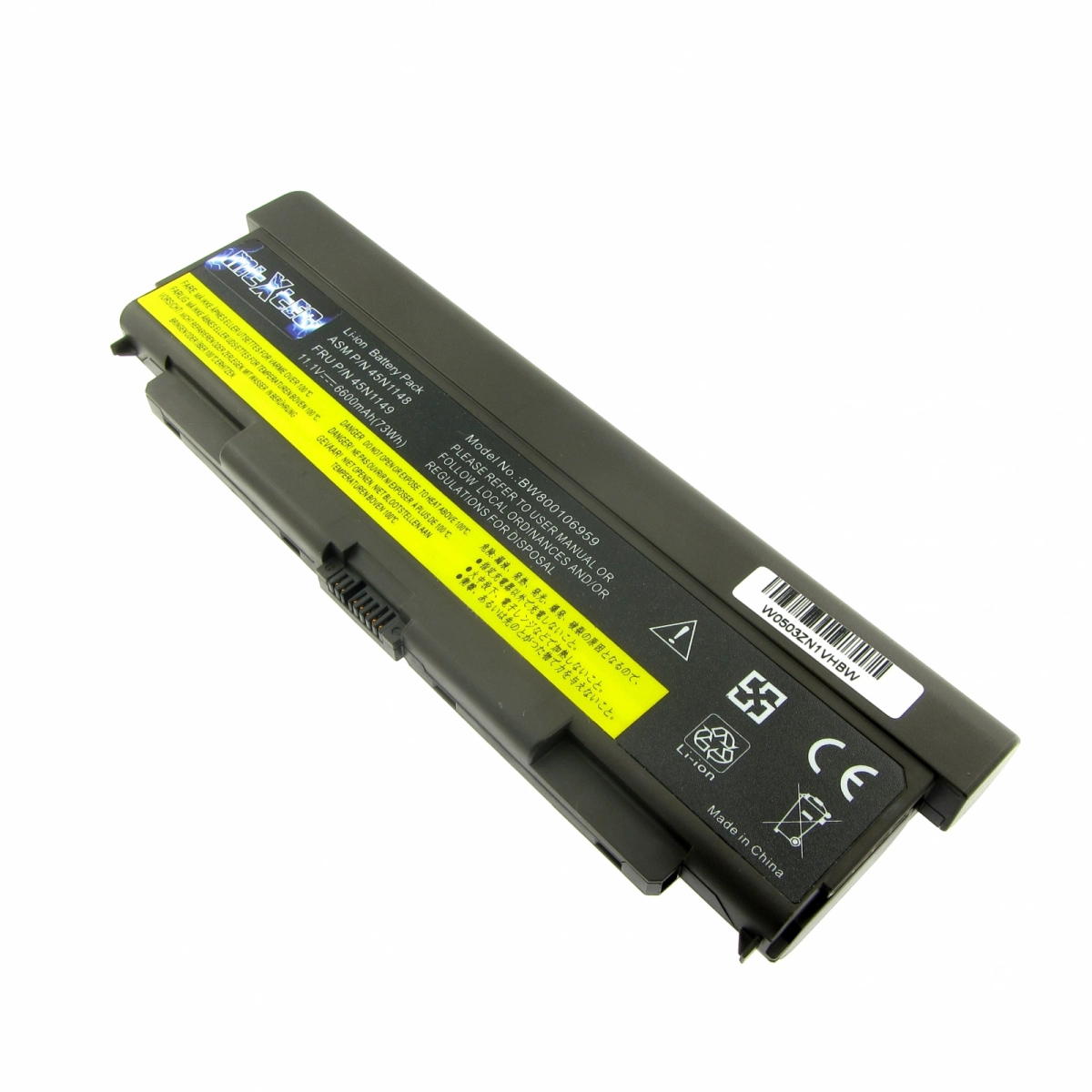 MTXtec Akku für Lenovo Battery 57++, 0C52864, 45N1151, 45N1153, 11.1V, 6600mAh