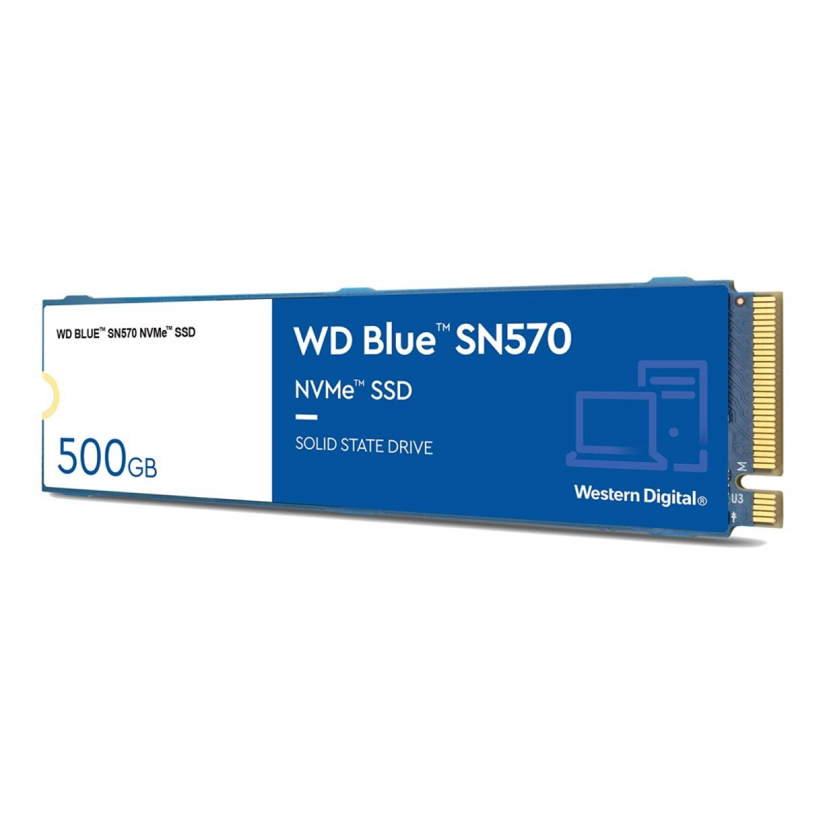 WD Blue SN570 500GB NVMe SSD Fast PCIe 3.0 x4 (WDS500G3B0C)