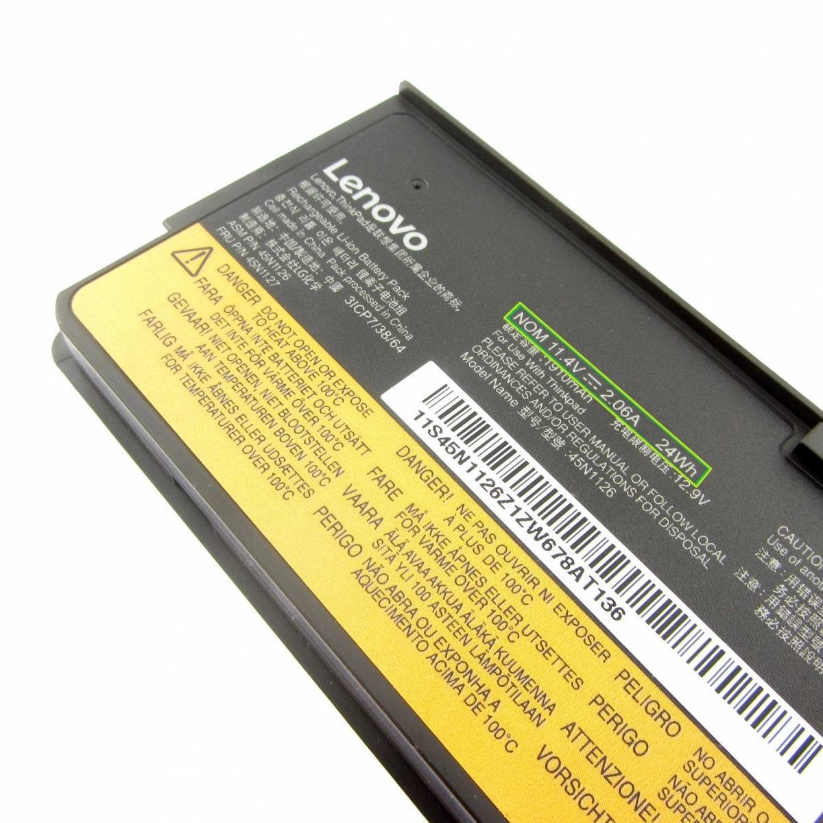 Original Akku Battery 68 LiIon, 11.4V, 2090mAh für LENOVO ThinkPad T450s (20BX)
