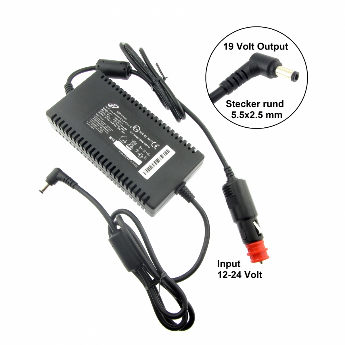 PKW/LKW-Adapter, 19V, 6.3A für ASUS UL30A