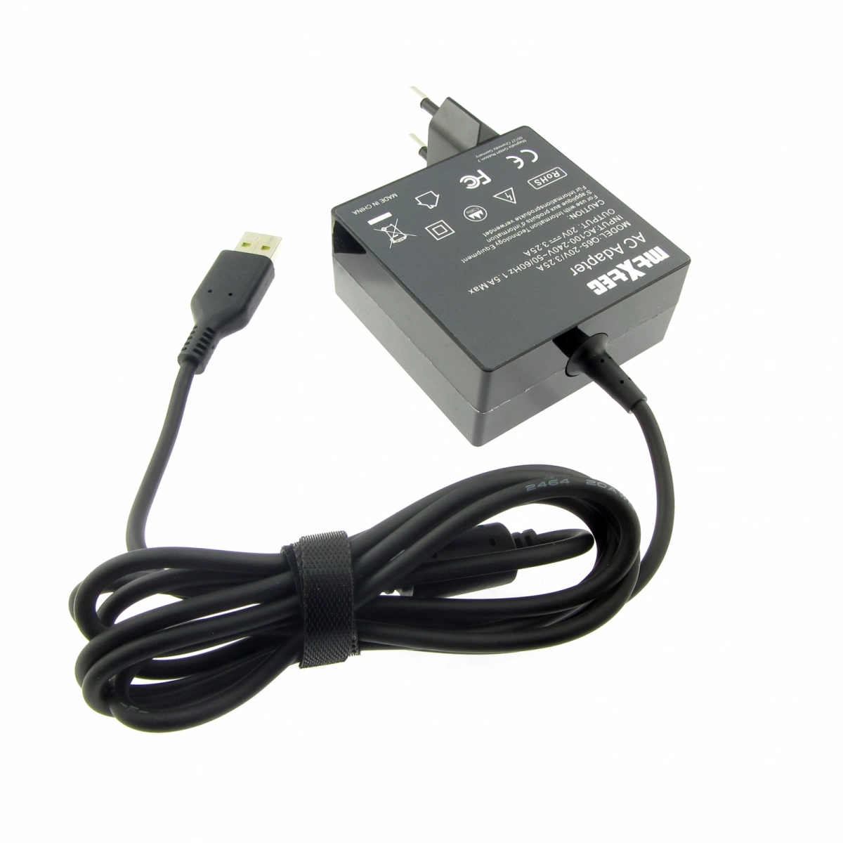 MTXtec Netzteil für LENOVO PA-1650-89EU, 20/5V, 3.25A, Stecker USB, 65W