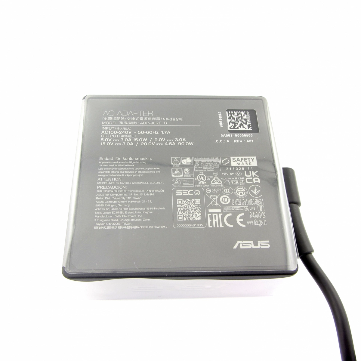 Original Netzteil für ASUS 0A001-00059500, 20V, 4.5A, Stecker USB-C, 90W